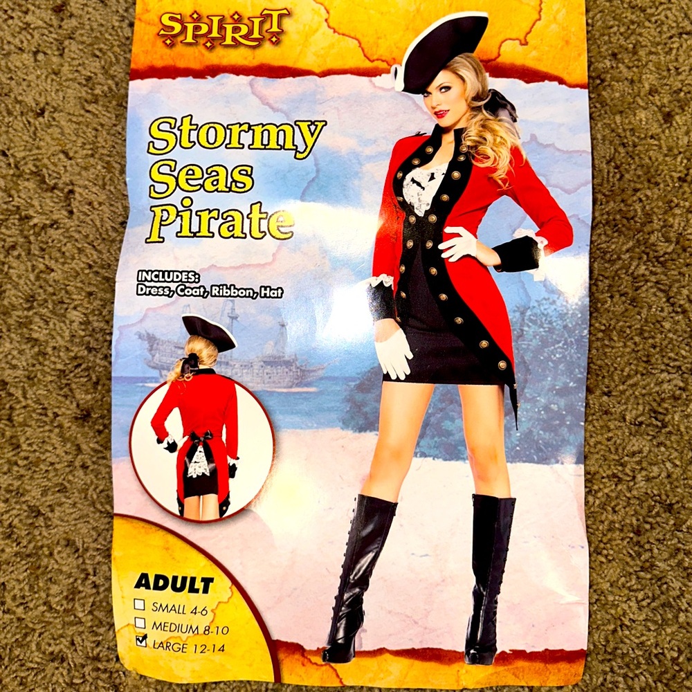 Spirit Halloween stormy seas pirate costume
